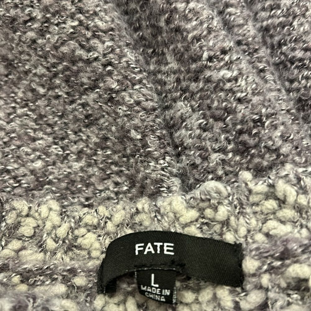 Fate purple fuzzy long sleeve sweater Size L EUC - Picture 8 of 9